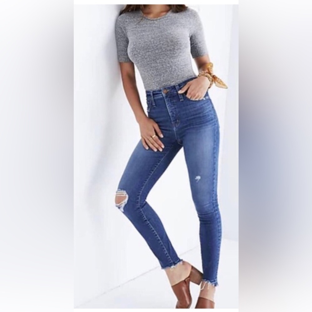 MADEWELL curvy high rise skinny jeans sz 26